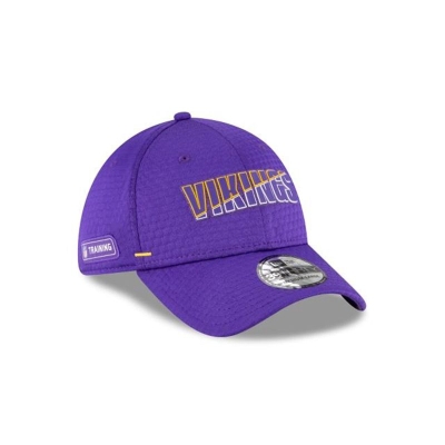 Minnesota Vikings Gorra | New Era NFL Official Summer Sideline 39thirty Stretch Fit Cap Mexico - Morados